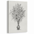 Elegant Black-and-White "Flower Vase" Sketch by Leo Gestel