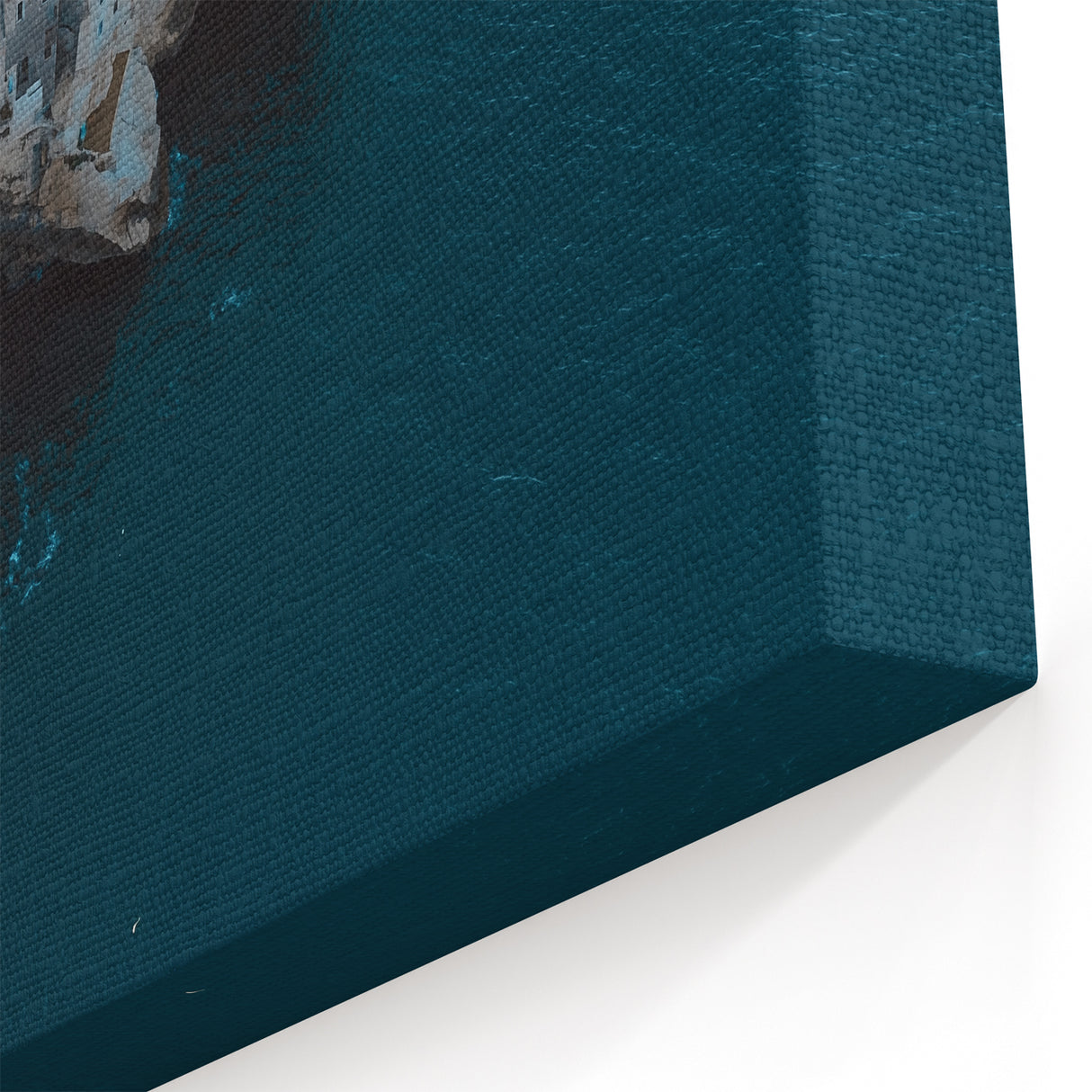 Cliffs Canvas Art - Seaside Village with Stunning Coastal Views
