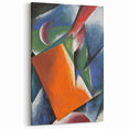 Abstract Modern Art: Vibrant Geometric Design in Orange and Blue