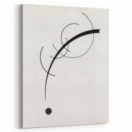 Minimalist Modern Art: Free Curve Design by Wassily Kandinsky