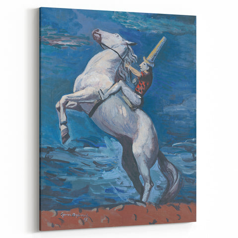 Expressionist Art - Rider by the Seashore by Cyprián Majerník