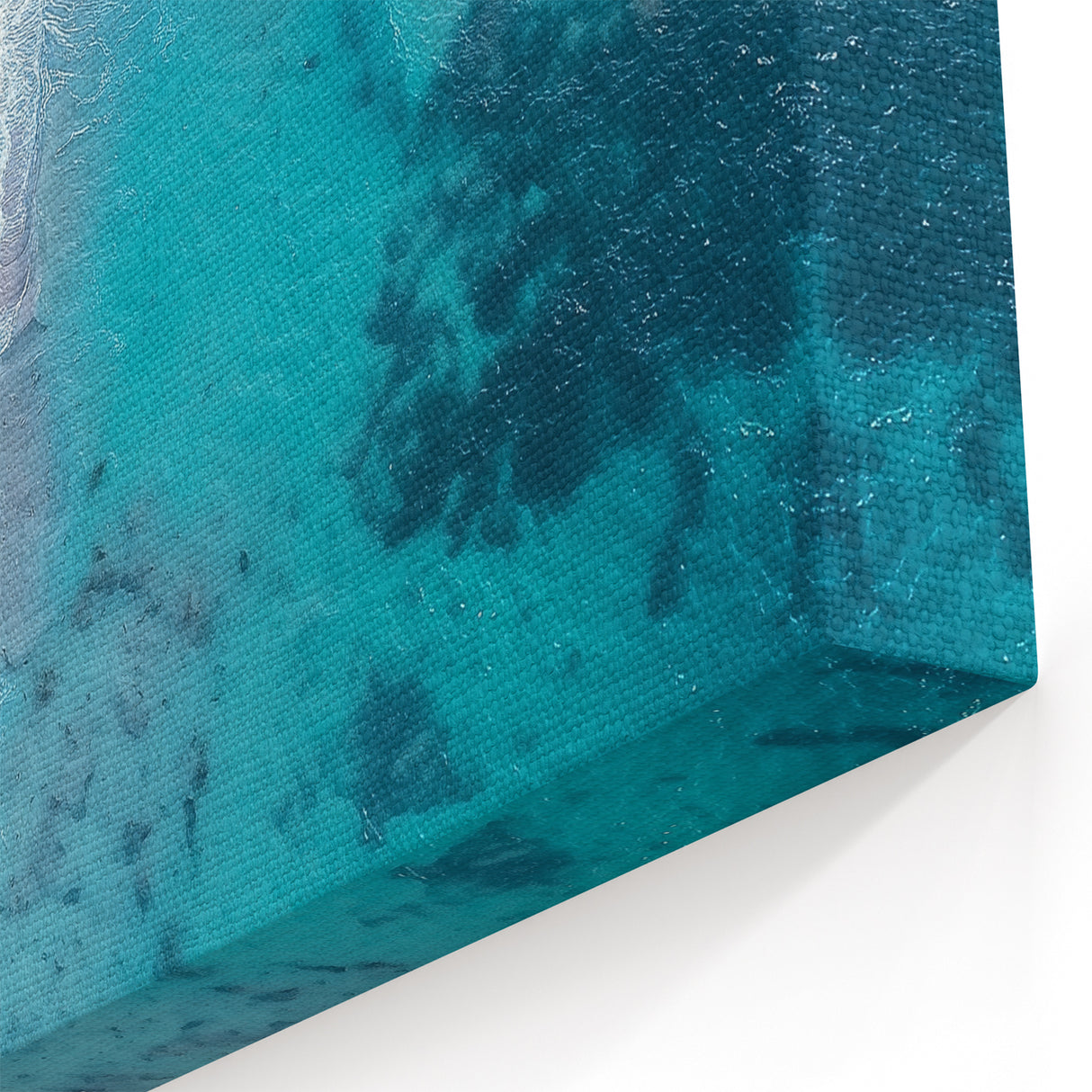 Scenic Cliffs Artwork - Aerial Ocean View and Sandy Shoreline Decor