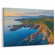 Scenic Cliffs Artwork - Coastal Rocky Landscape and Azure Waters Decor