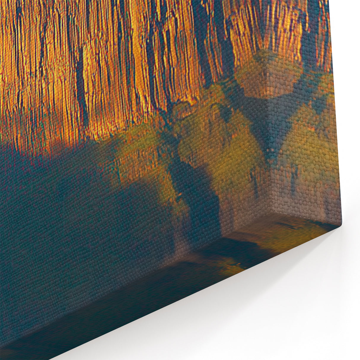 Cliffs Canvas Art - Majestic Plateau in Misty Horizon Wall Decor