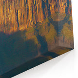 Landscape Art Cliffs - Majestic Misty Plateau at Sunrise Wall Decor