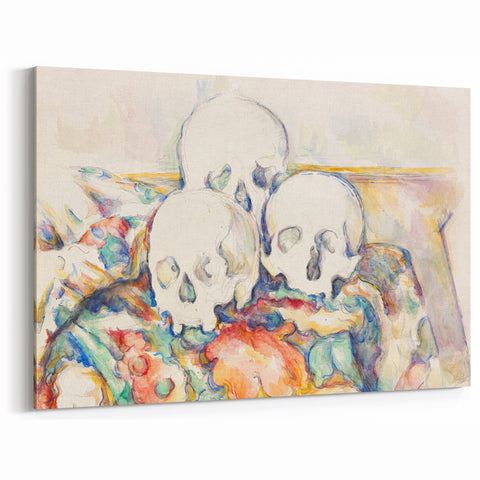 Post-Impressionist Art - The Three Skulls by Paul Cézanne Print
