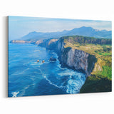 Scenic Cliffs Artwork - Rugged Coastal Views and Rolling Waves Decor