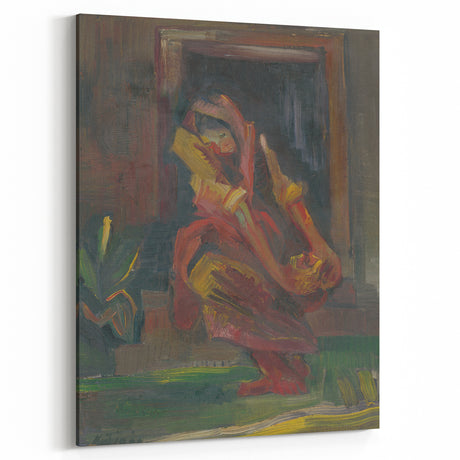 Expressionist Art - Seated Woman by Arnold Peter Weisz-Kubínčan
