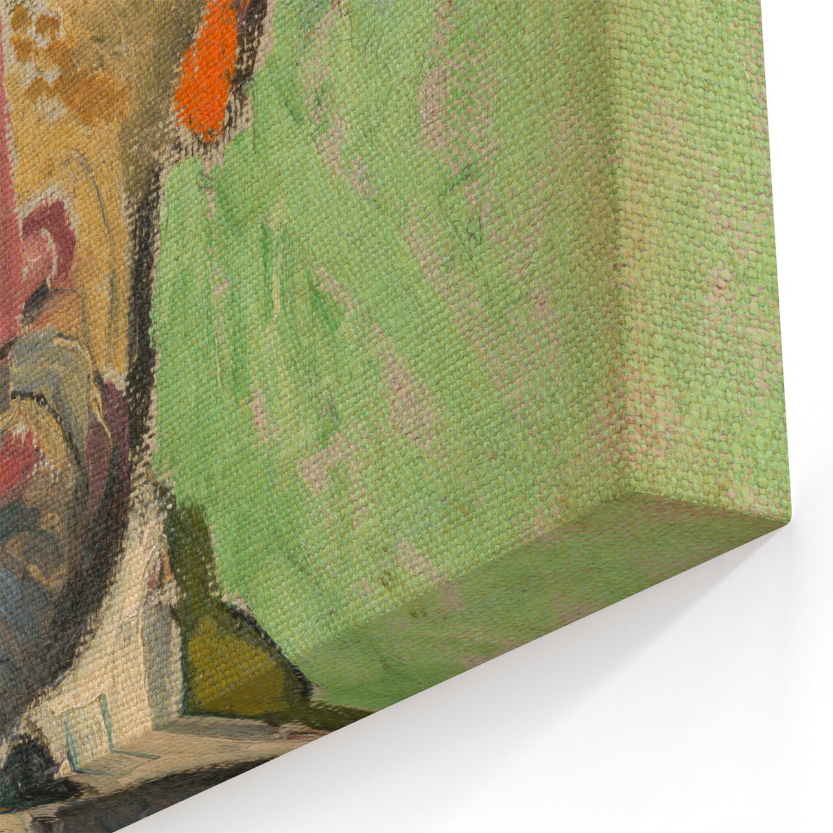 Expressionist Art - Bold Self-Portrait with Green Tones