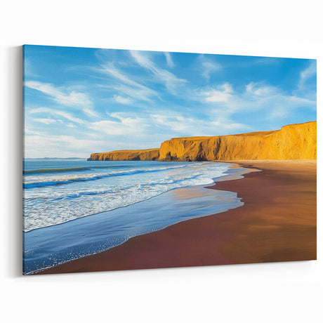 Scenic Cliffs Wall Art – Landscape Beach Scene Canvas Prints