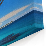 Cliffs Acrylic Glass Art – Tree by Turquoise Waters Coastal Landscape
