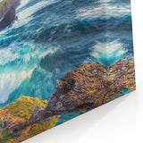 Scenic Cliffs Artwork – Ocean Waves Crashing Against Rocky Shores