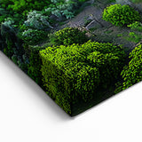 Landscape Art Cliffs – Lush Green Valley and Rocky Formations Wall Art