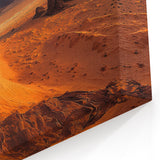 Cliffs Canvas Art – Dramatic Desert Dunes and Rocky Cliffs Landscape