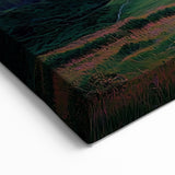 Cliffs Wall Art – Fiery Sunset Over Lush Coastal Cliffs and Ocean