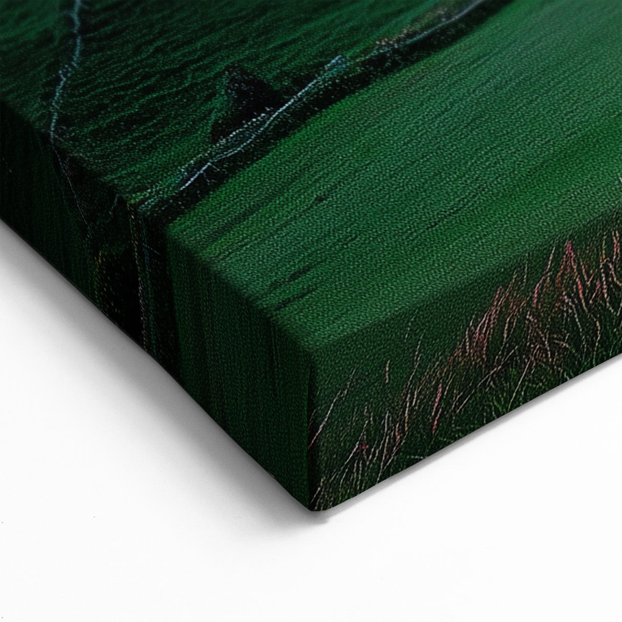 Scenic Cliffs Artwork – Peaceful Sunset Over Verdant Coastal Cliffs
