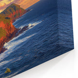 Red Cliffs Canvas Art with Sunset Glow – Vibrant Coastal Landscape
