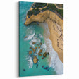 Cliffs Framed Print - Aerial Coastal Serenity Wall Decor