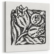 Minimalist Modern Decor – Black and White Floral Abstract Art