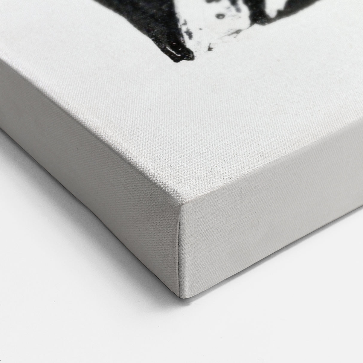Minimalist Modern Decor – Black and White Floral Abstract Art