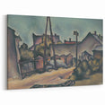 Modern Wall Art – Abstract Urban Landscape in Earthy Tones
