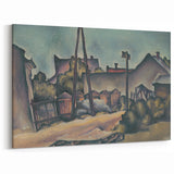 Modern Wall Art – Abstract Urban Landscape in Earthy Tones