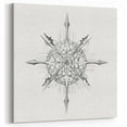 Modern Wall Art – Intricate Vintage Marine Life Illustration