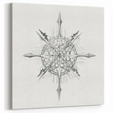 Modern Wall Art – Intricate Vintage Marine Life Illustration