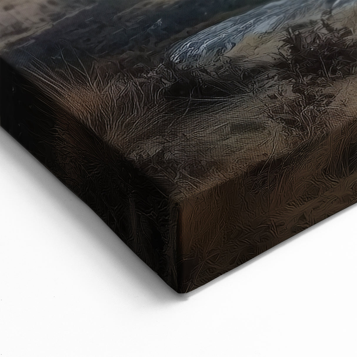 Foggy Castle Wall Art – Serene Medieval Fortress in Misty Landscape