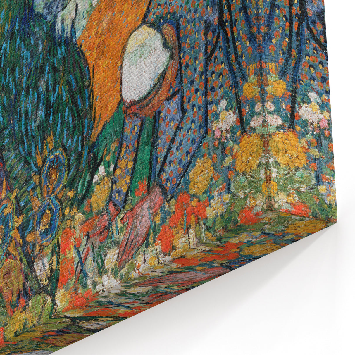 Vincent van Gogh Wall Art - Vibrant Garden Scene with Figures