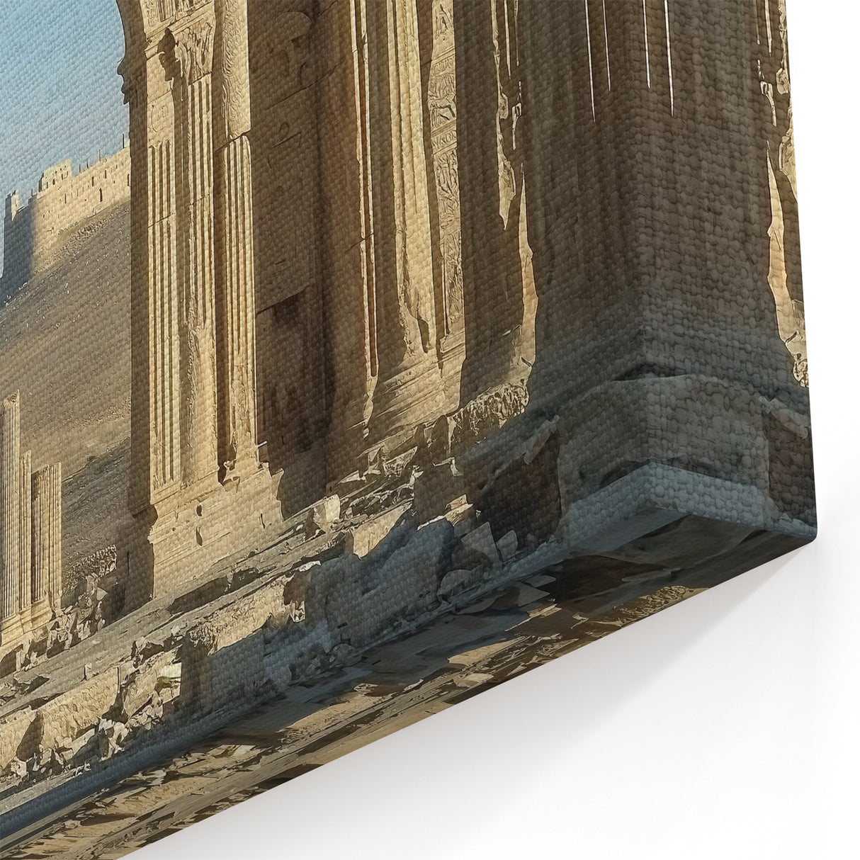 Historic Castle Prints – Ancient Ruins with Archway and Desert Views