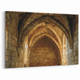 Medieval Castle Interiors – Vaulted Stone Arches in Historic Architecture