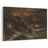 Romanticism Art - A Storm off the Normandy Coast by Eugène Isabey