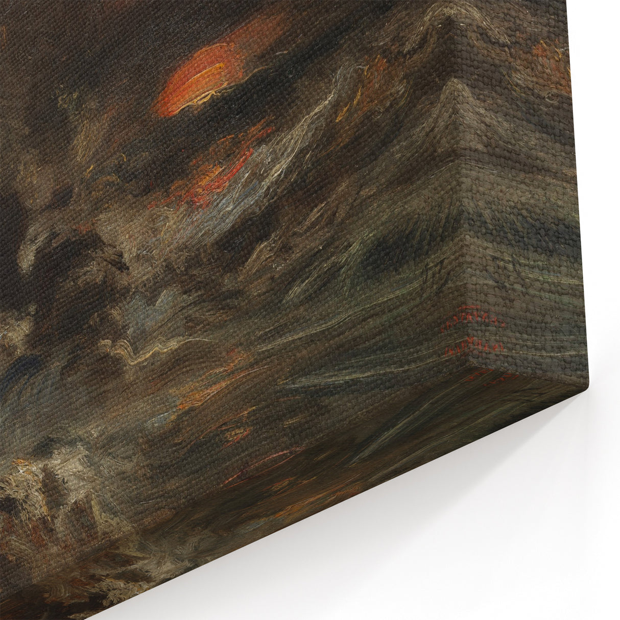 Romanticism Art - A Storm off the Normandy Coast by Eugène Isabey