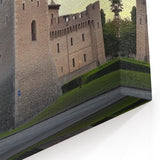 Historic Castle Prints – Stone Fortress at Sunset
