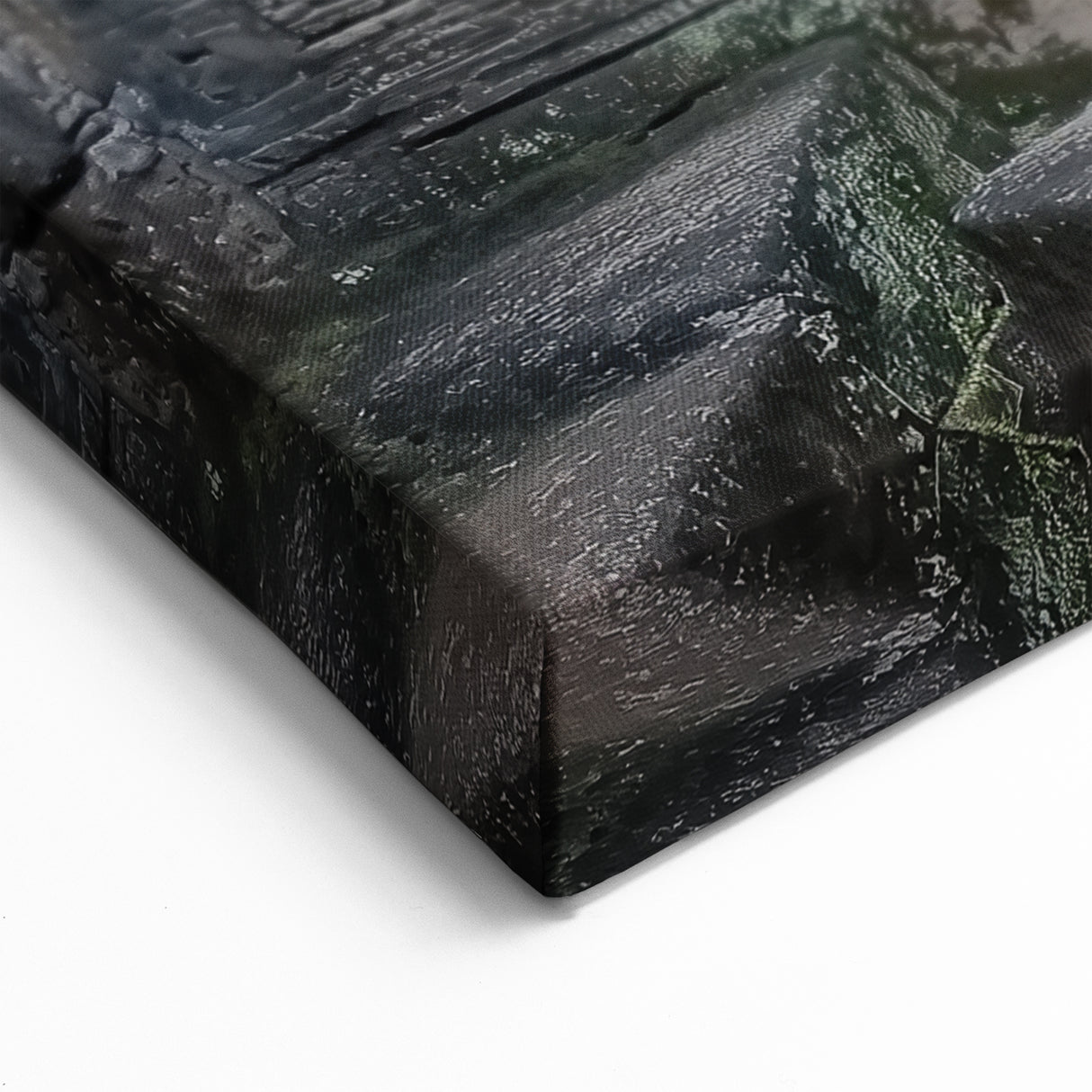 Historic Castle Prints - Intricate Stone Passageway with Sculptures