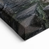 Historic Castle Prints - Intricate Stone Passageway with Sculptures