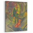 Expressionist Art - Standing Hunter with a Dog by Arnold Peter Weisz-Kubínčan
