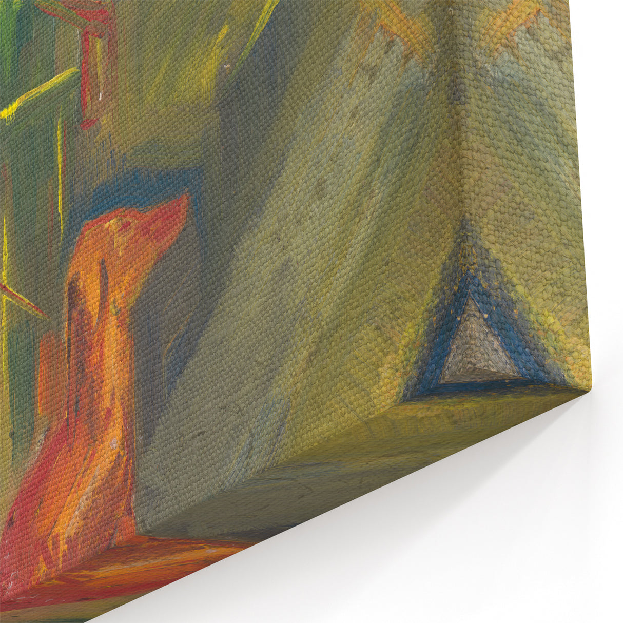 Expressionist Art - Standing Hunter with a Dog by Arnold Peter Weisz-Kubínčan
