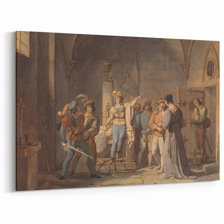 Romanticism Art - Joan of Arc Imprisoned in Rouen by Pierre-Henri Revoil