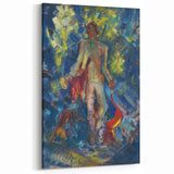Expressionist Art - Standing Huntsman with Two Dogs by Arnold Peter Weisz-Kubínčan