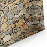 Historic Castle Wall Prints - Stone Fortification Under Blue Sky