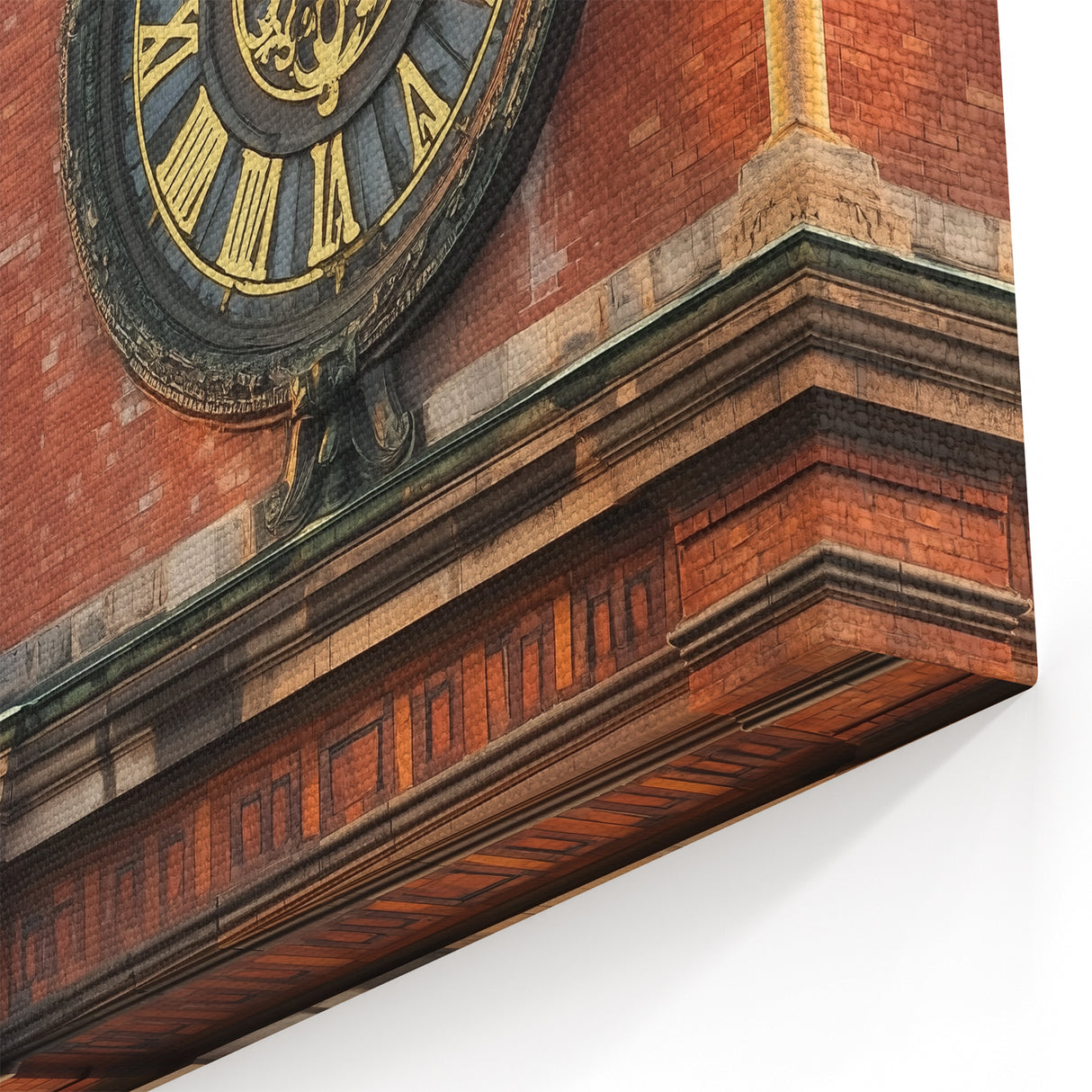 European Castles - Clock Tower and Copper Dome Historic Wall Art