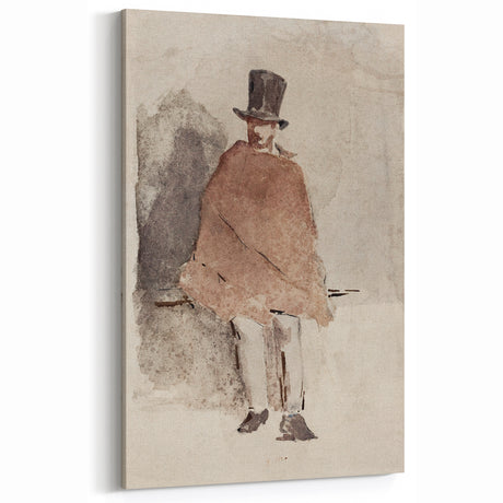 Impressionist Wall Art - The Man in the Tall Hat by Edouard Manet