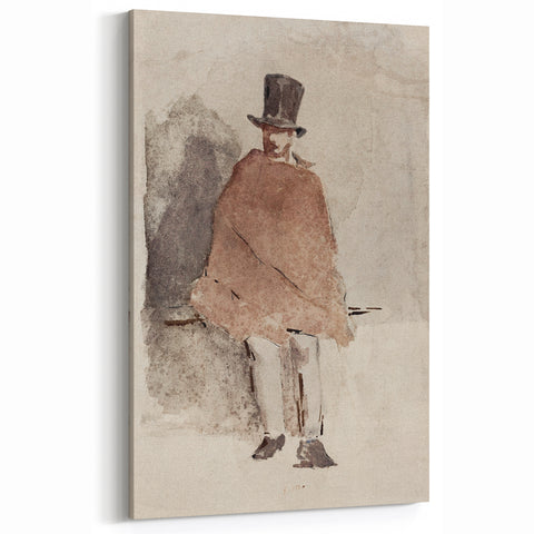 Impressionist Wall Art - The Man in the Tall Hat by Edouard Manet