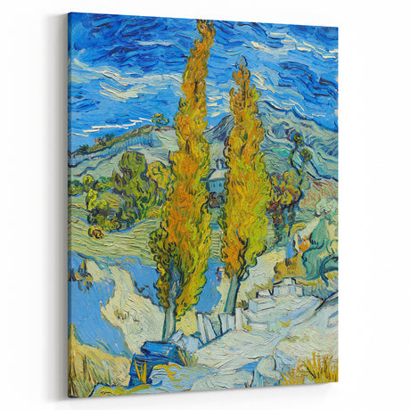 Impressionist Landscape - The Poplars at Saint-Rémy by Vincent van Gogh