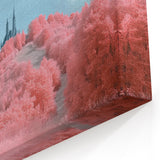 Fantasy Castle Prints - Spires Above Pink Forest Dreamscape Art