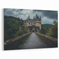 Medieval Castle Prints - Grand Bridge Leading to Enchanting Fortress