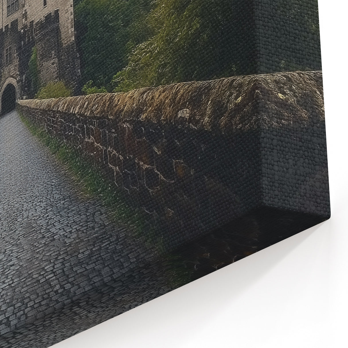Medieval Castle Prints - Grand Bridge Leading to Enchanting Fortress