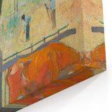 Impressionist Landscape - The Red Cow by Paul Gauguin